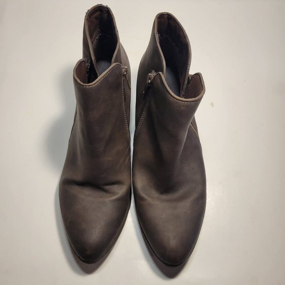 UNIONBAY Trista 3 Women's 1.5" Heeled Double Zip Booties Brown Size 9 - Picture 8 of 10